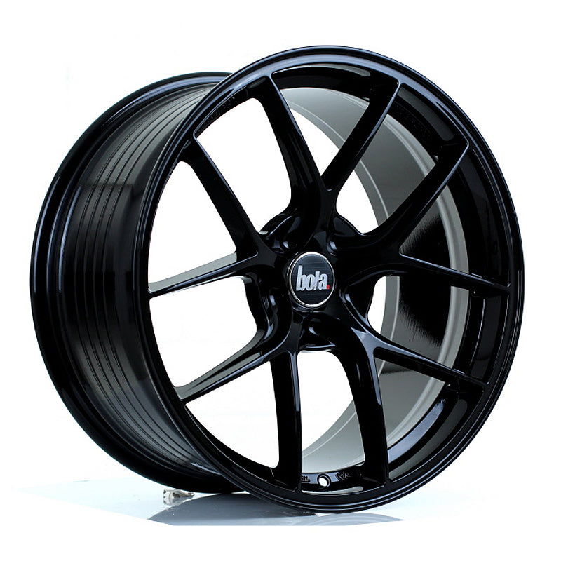 BOLA FLE Alloy Wheel 19x9.5 5x100 ET42 To 49 72.6mm CB Gloss Black