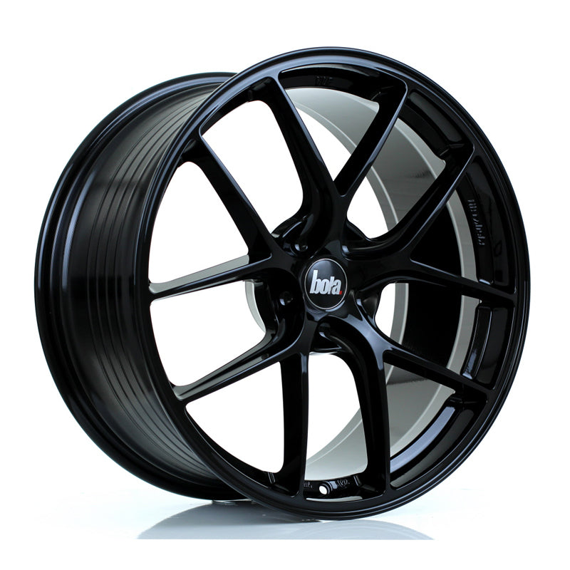 BOLA FLE Alloy Wheel 20x9.5 5x100 ET30 To 50 72.6mm CB Gloss Black
