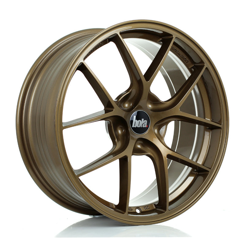 BOLA FLE Alloy Wheel 18x8 5x118 ET35 To 50 72.5mm CB Gloss Bronze