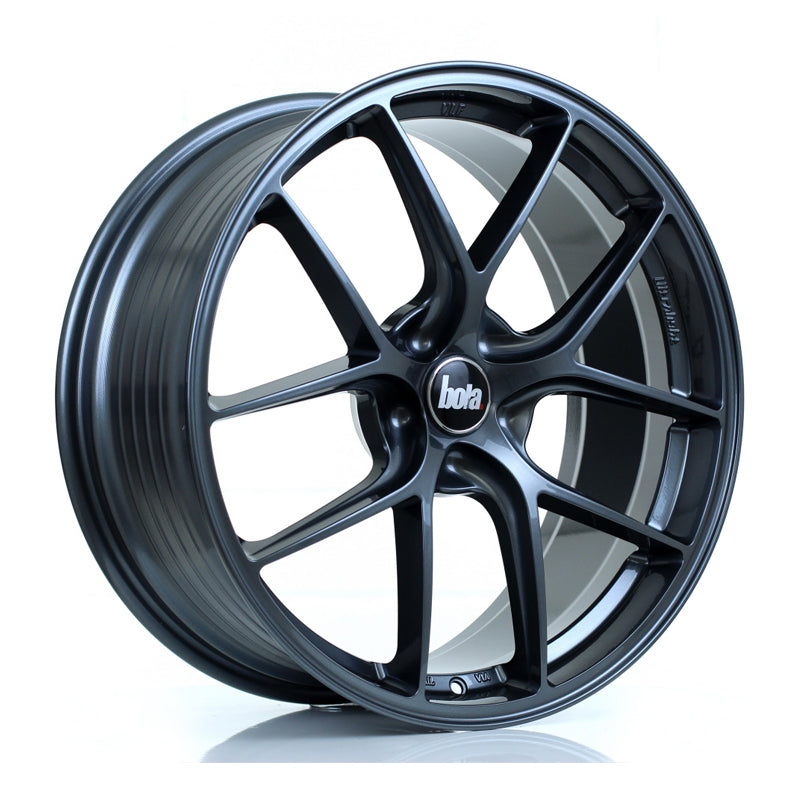 BOLA FLE Alloy Wheel 20x8.5 5x114 ET30 To 50 72.6mm CB Gloss Gunmetal