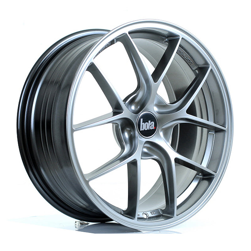 BOLA FLE Alloy Wheel 18x8 5x105 ET35 To 50 72.6mm CB Hyper Black