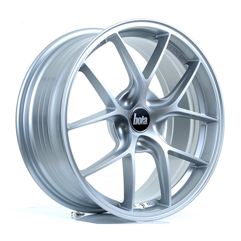 BOLA FLE Alloy Wheel 18x8 5x130 ET40 To 50 72.6mm CB Silver