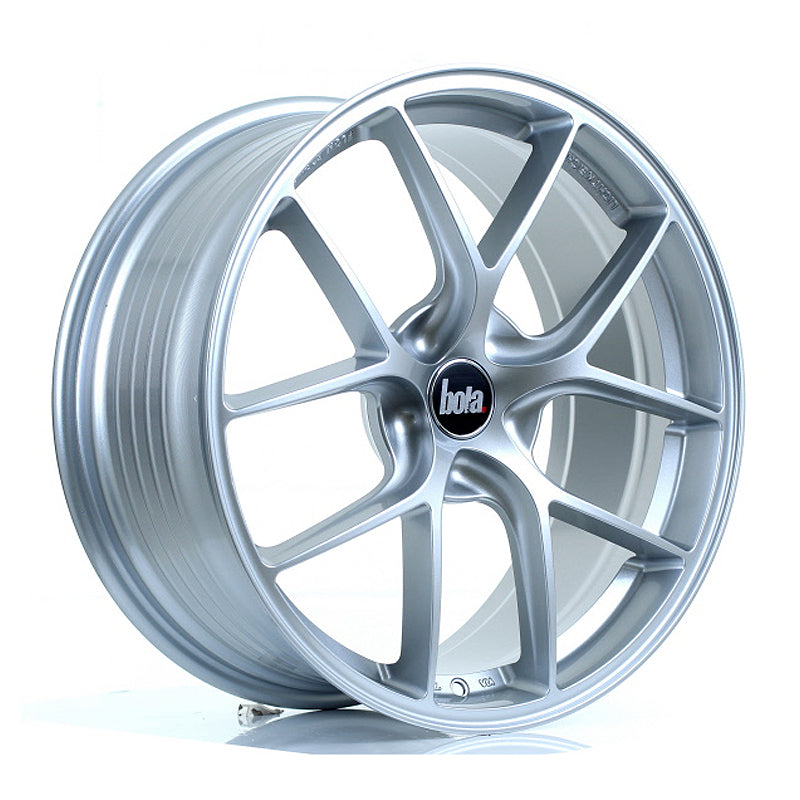 BOLA FLE Alloy Wheel 19x8.5 5x110 ET35 To 50 72.5mm CB Crystal Silver