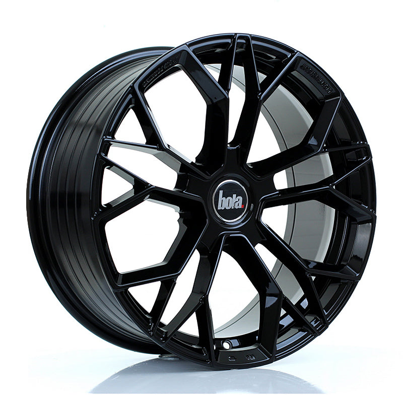 BOLA FLF Alloy Wheel 18x8 5x100 ET40 To 50 72.6mm CB Gloss Black