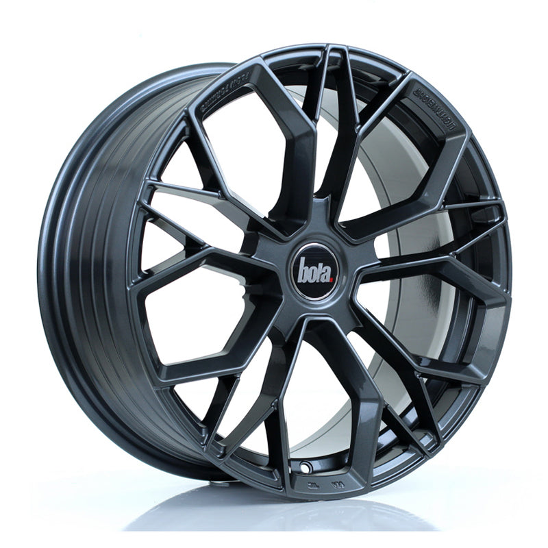 BOLA FLF Alloy Wheel 18x8 5x120 ET40 To 50 72.6mm CB Gloss Gunmetal