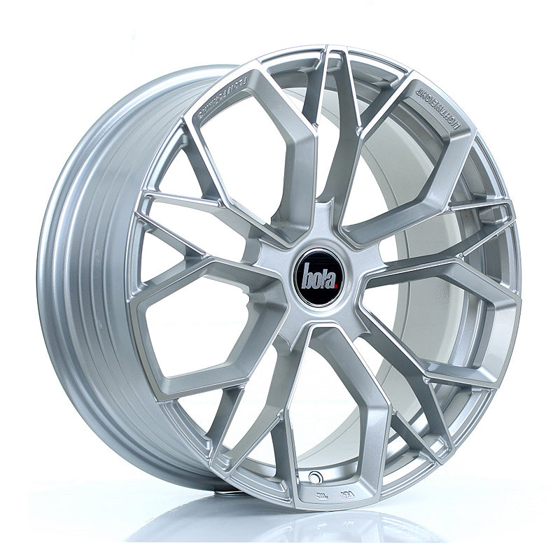 BOLA FLF Alloy Wheel 18x8 5x110 ET40 To 50 72.6mm CB Silver Polished Face