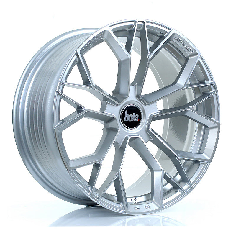 BOLA FLF Alloy Wheel 18x9 5x120 ET42 To 50 72.6mm CB Silver Polished Face