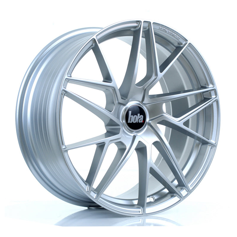 BOLA FLR Alloy Wheel 19x8.5 5x115 ET25 To 45 72.6mm CB Crystal Silver