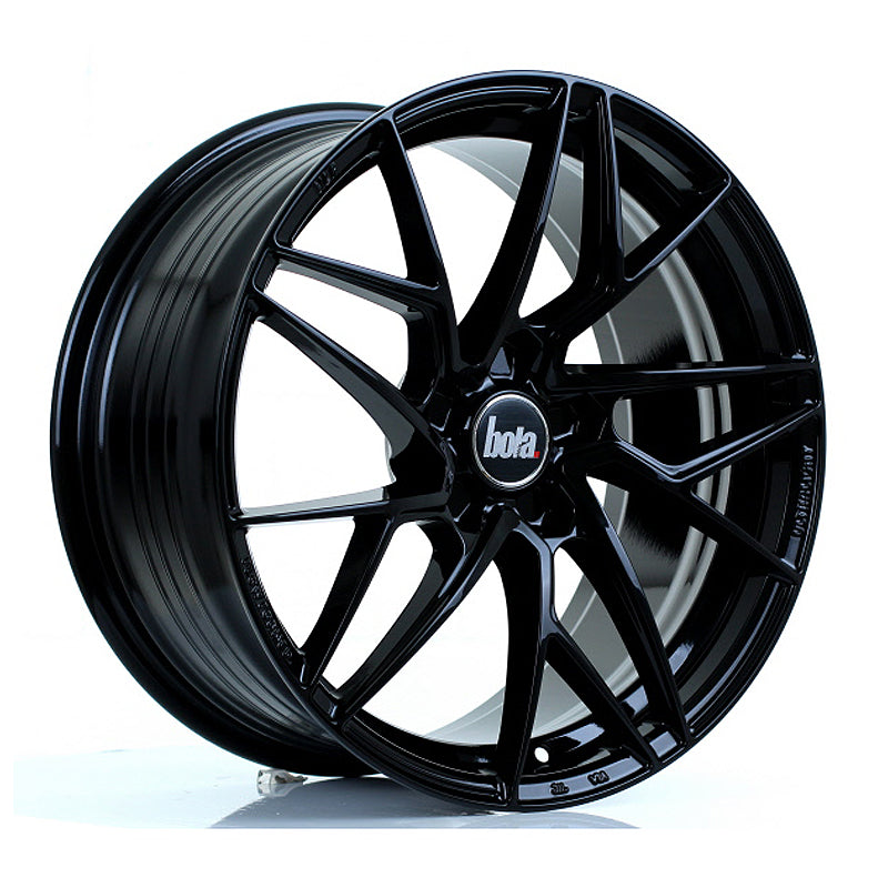 BOLA FLR Alloy Wheel 18x8.5 5x115 ET35 To 50 72.6mm CB Gloss Black