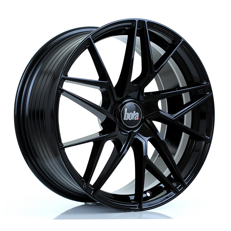 BOLA FLR Alloy Wheel 19x8.5 5x115 ET25 To 45 72.6mm CB Gloss Black