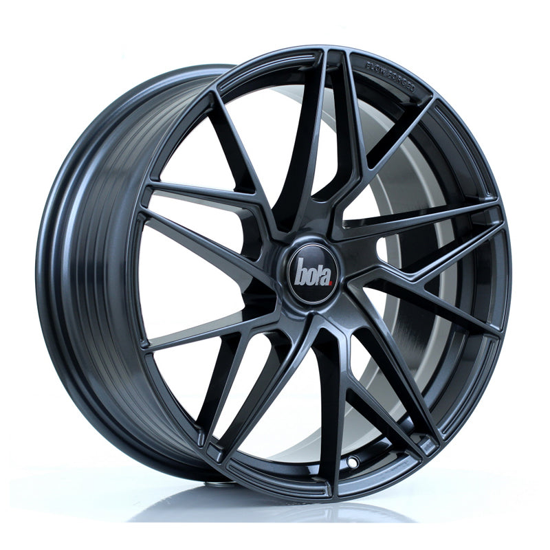 BOLA FLR Alloy Wheel 19x8.5 5x115 ET25 To 45 72.6mm CB Gloss Gunmetal
