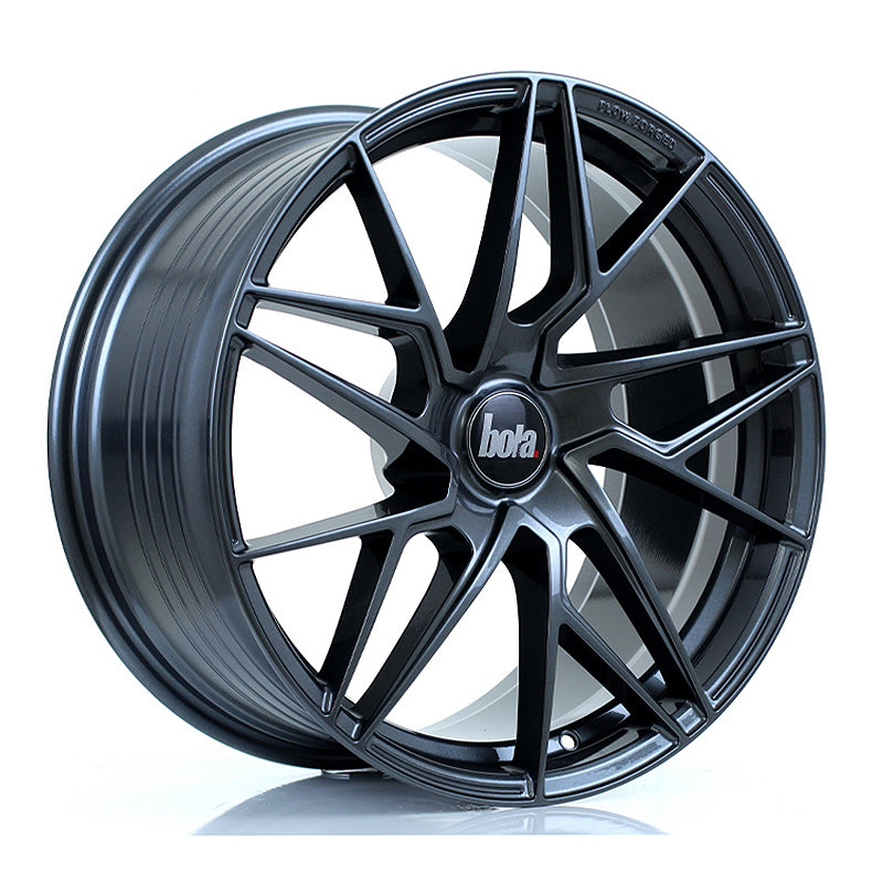 BOLA FLR Alloy Wheel 19x9.5 5x114 ET25 To 45 72.6mm CB Gloss Gunmetal