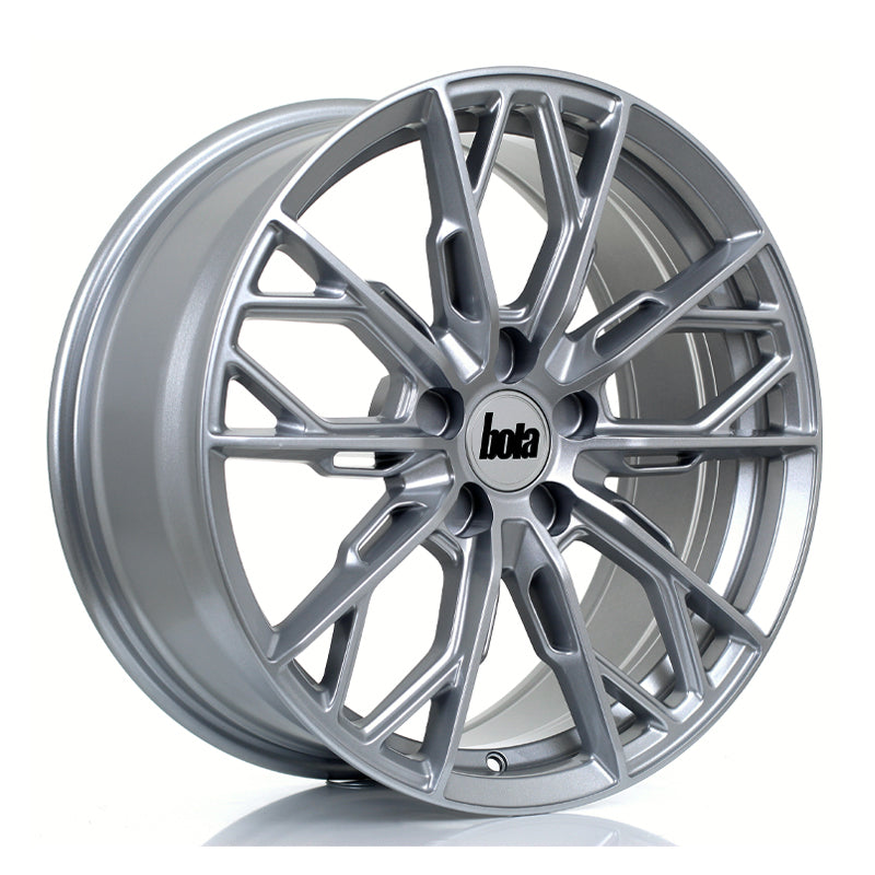 BOLA FLS Alloy Wheel 18x8 5x112 ET25 To 50 72.5mm CB Crystal Silver