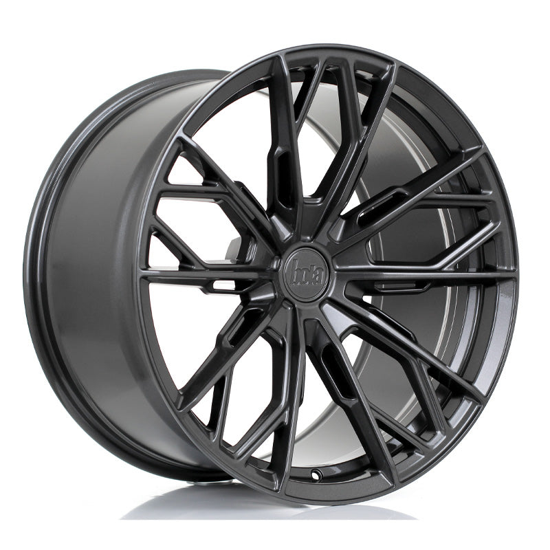 BOLA FLS Alloy Wheel 19x8.5 5x120.65 ET15 To 50 72.5mm CB Gloss Gunmetal