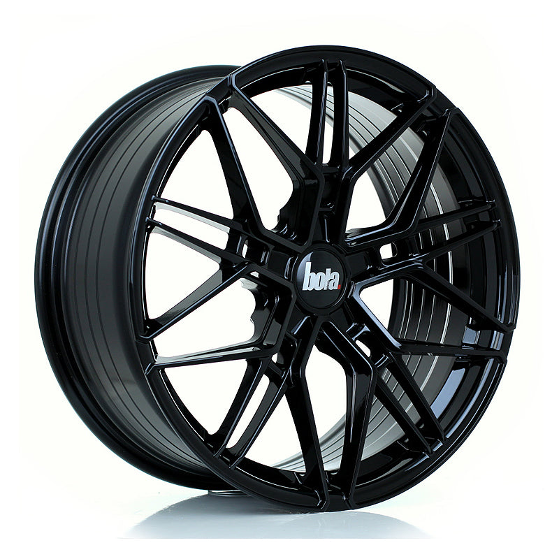 BOLA FLV Alloy Wheel 19x8.5 5x98 ET25 To 55 72.6mm CB Gloss Black