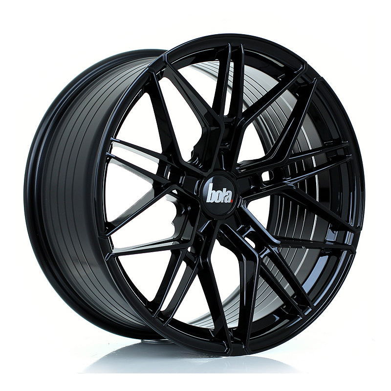 BOLA FLV Alloy Wheel 19x9.5 5x100 ET15 To 50 72.6mm CB Gloss Black