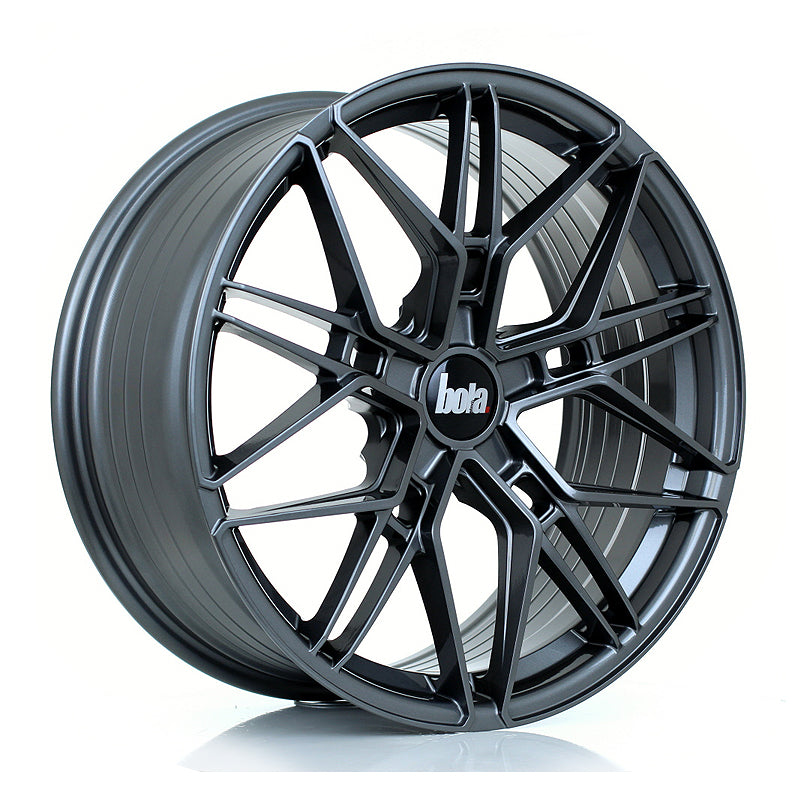 BOLA FLV Alloy Wheel 19x8.5 5x98 ET25 To 55 72.6mm CB Gloss Gunmetal