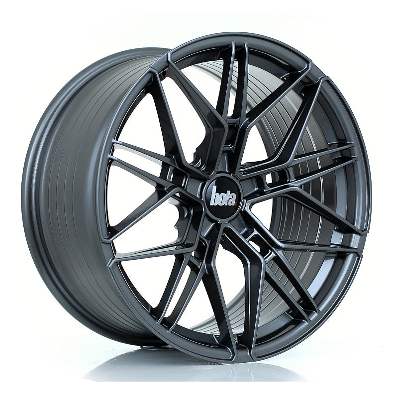 BOLA FLV Alloy Wheel 19x9.5 5x100 ET15 To 50 72.6mm CB Gloss Gunmetal