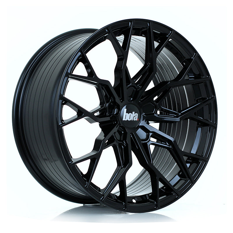 BOLA FLX Alloy Wheel 19x9.5 5x128 ET15 To 50 72.6mm CB Gloss Black