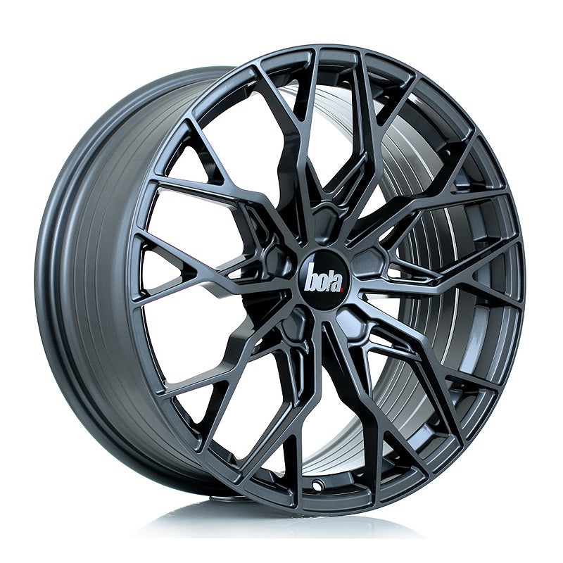 BOLA FLX Alloy Wheel 19x8.5 5x98 ET15 To 50 72.5mm CB Gloss Gunmetal