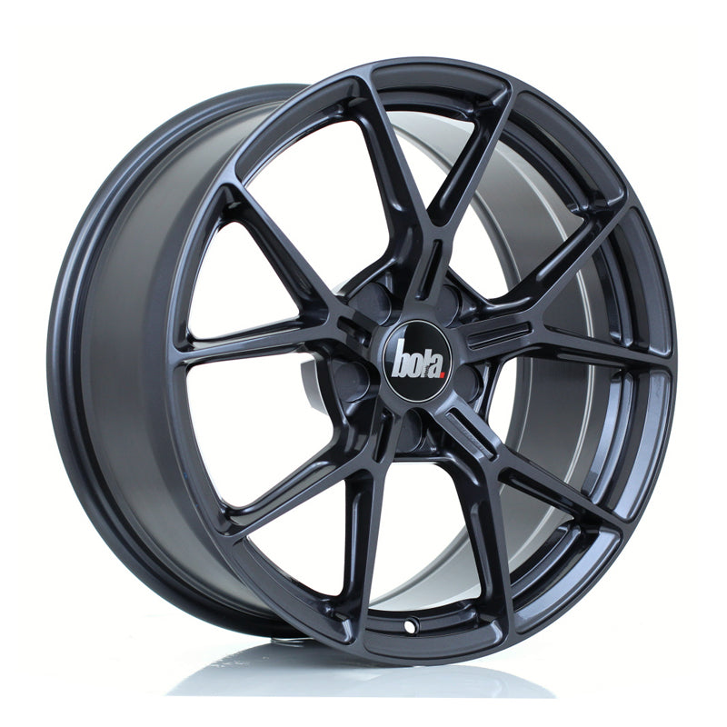 BOLA FLY Alloy Wheel 18x8 5x100 ET15 To 45 72.5mm CB Gloss Gunmetal