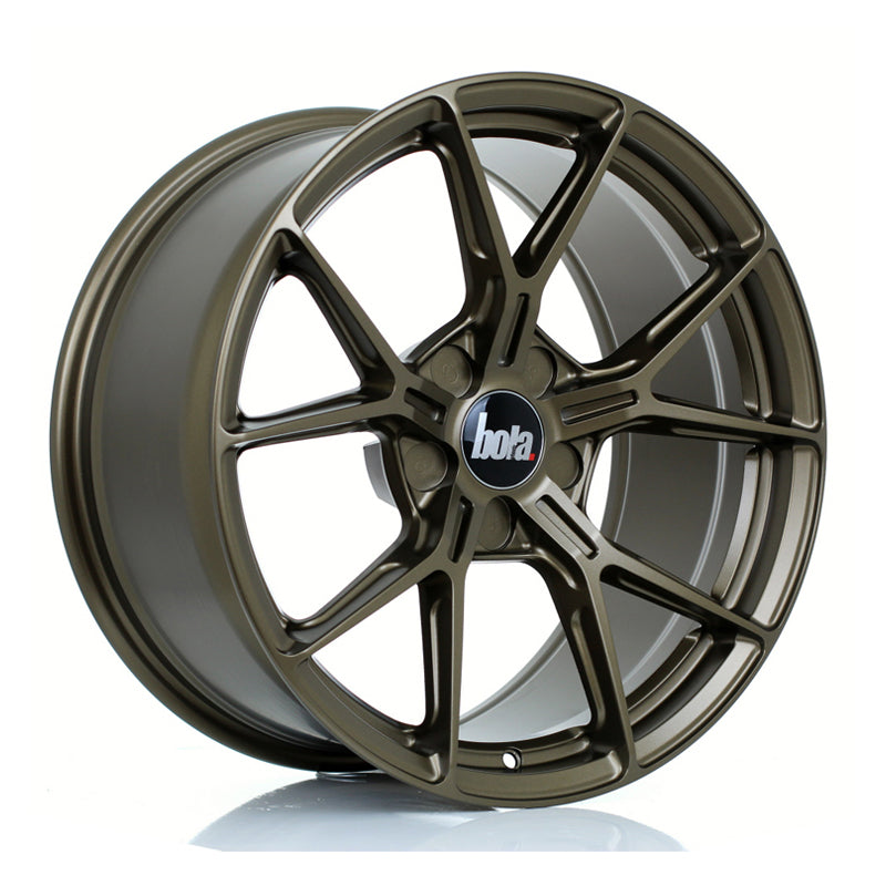 BOLA FLY Alloy Wheel 18x9 5x110 ET15 To 47 72.5mm CB Matt Bronze