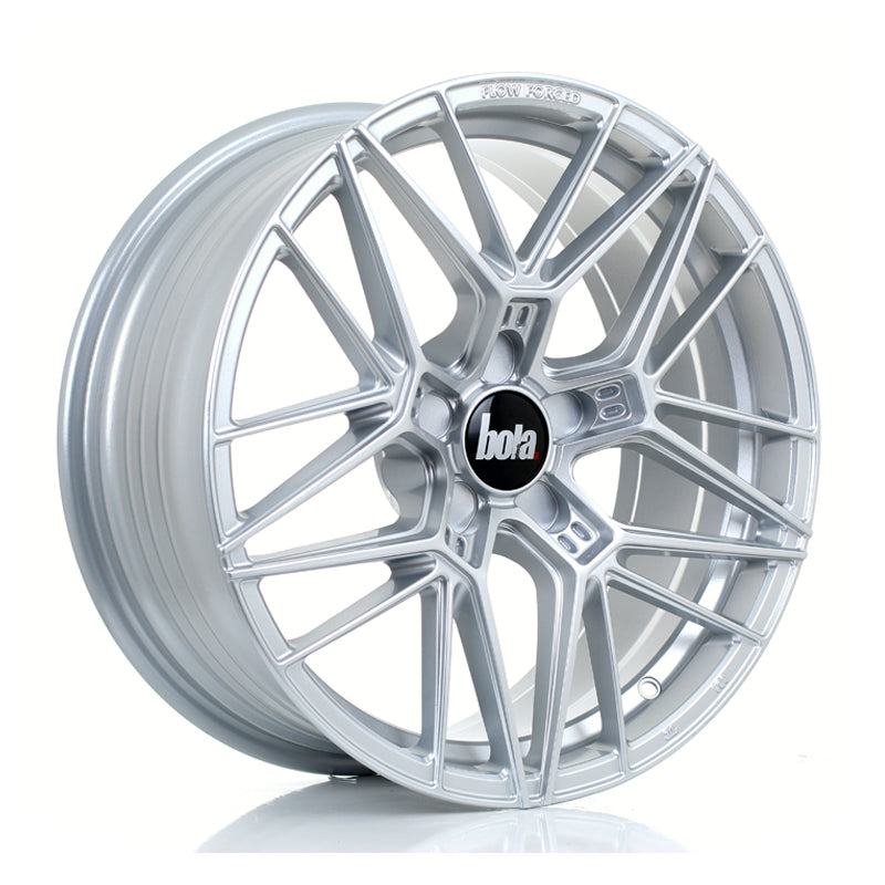 BOLA FLZ Alloy Wheel 18x8 5x128 ET25 To 50 72.5mm CB Crystal Silver