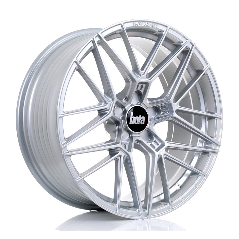 BOLA FLZ Alloy Wheel 20x9.5 5x120 ET25 To 50 72.5mm CB Crystal Silver