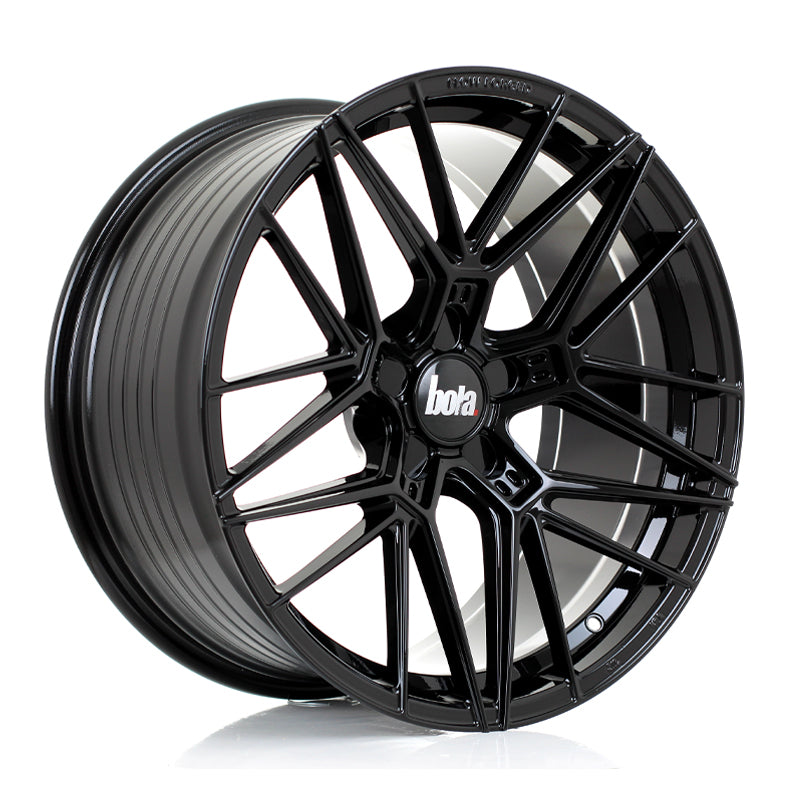 BOLA FLZ Alloy Wheel 19x9.5 5x100 ET25 To 50 72.5mm CB Gloss Black