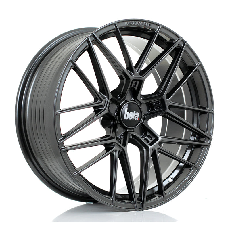 BOLA FLZ Alloy Wheel 19x8.5 5x130 ET25 To 50 72.5mm CB Gloss Gunmetal