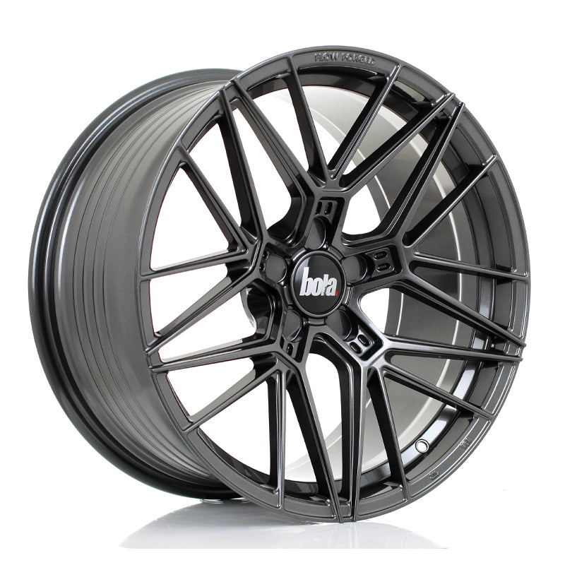BOLA FLZ Alloy Wheel 19x9.5 5x100 ET25 To 50 72.5mm CB Gloss Gunmetal