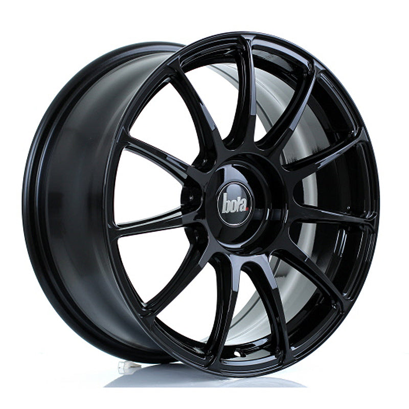 BOLA VST Alloy Wheel 17x7.5 4x108 ET40 To 45 72.6mm CB Gloss Black
