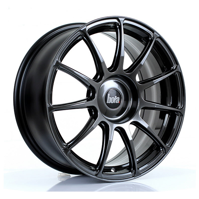 BOLA VST Alloy Wheel 17x7.5 5x98 ET40 To 45 72.6mm CB Hyper Black