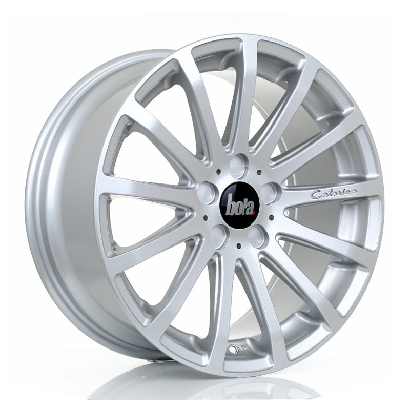 BOLA XTR Alloy Wheel 18x8.5 5x130 ET40 To 45 72.6mm CB Crystal Silver