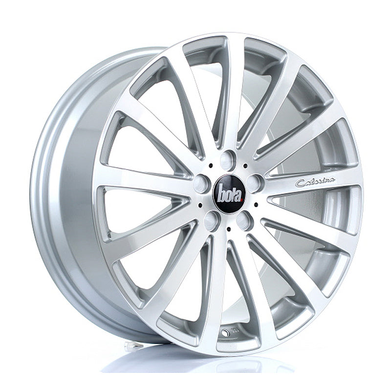 BOLA XTR Alloy Wheel 20x8.5 5x108 ET20 To 45 72.6mm CB Silver Polished Face