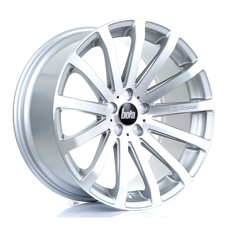 BOLA XTR Alloy Wheel 20x9.5 5x110 ET20 To 45 72.6mm CB Silver Polished Face
