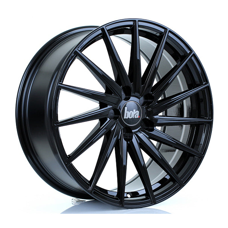 BOLA ZFR Alloy Wheel 19x8.5 5x128 ET25 To 45 72.6mm CB Gloss Black