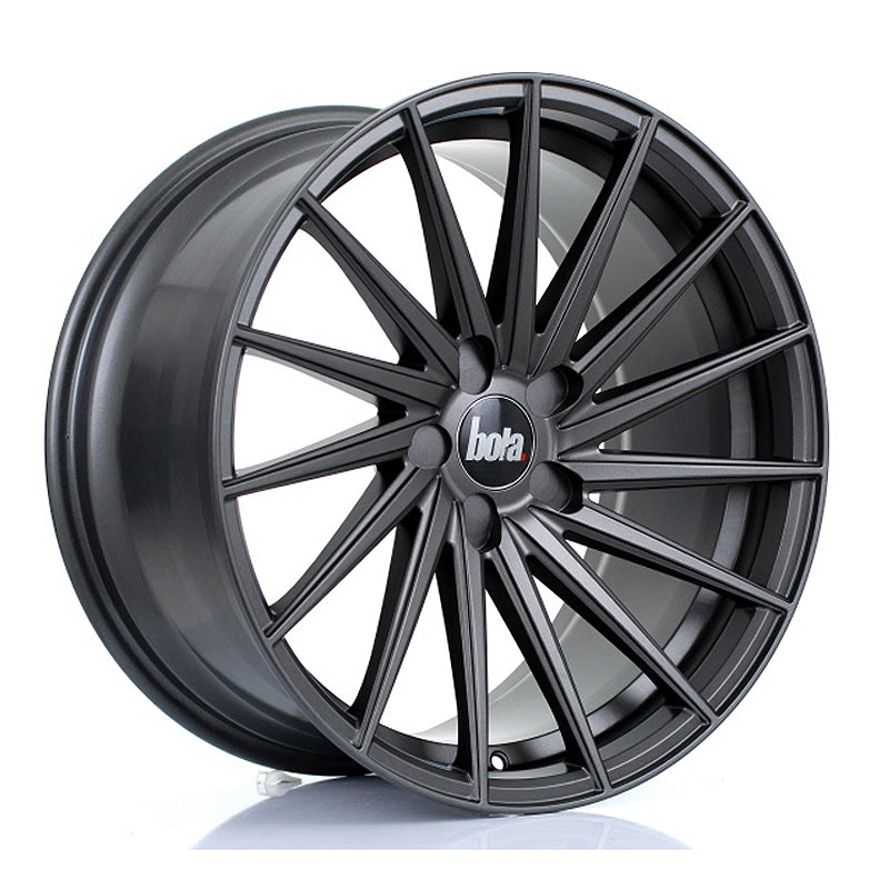 BOLA ZFR Alloy Wheel 19x9.5 5x100 ET25 To 45 72.6mm CB Matt Gunmetal