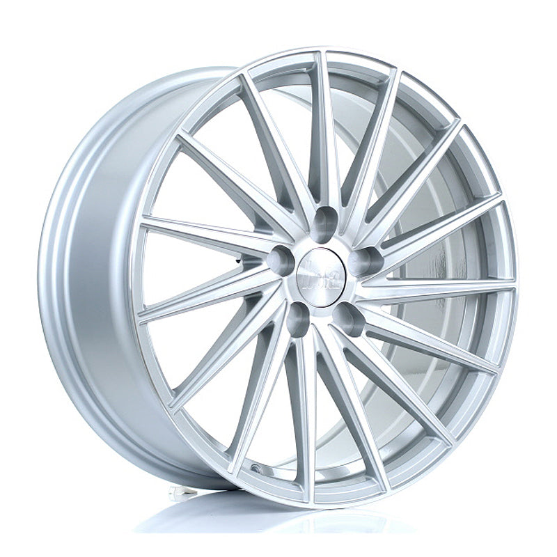 BOLA ZFR Alloy Wheel 19x8.5 5x100 ET25 To 45 72.6mm CB Silver Polished Face
