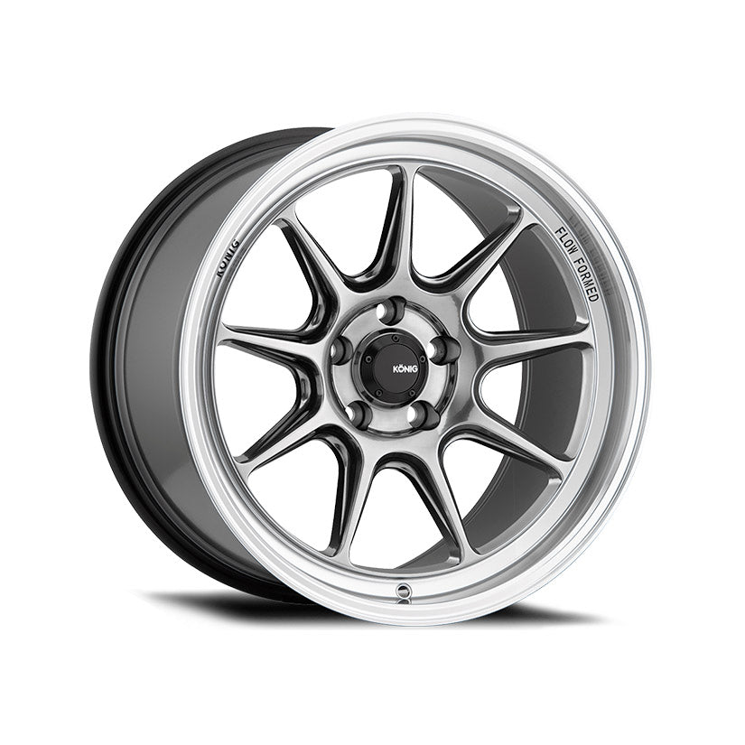 Konig Countergram Alloy Wheel 18x8.5 ET43 5x112 Hyper Chrome Machined Lip 66.6mm CB