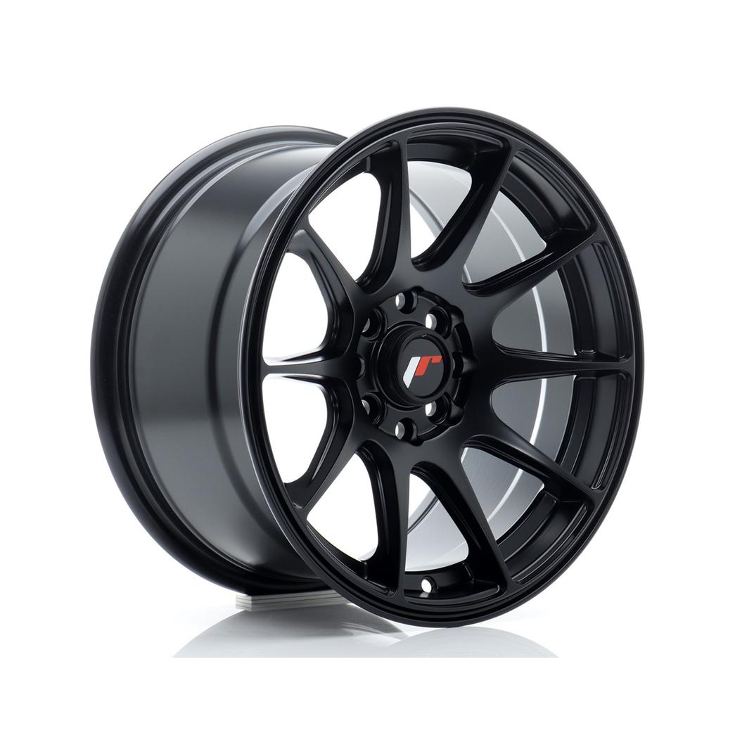 Japan Racing JR11 Alloy Wheel 15x8 ET25 4x100 4x114.3 Matt Black 67.1mm CB