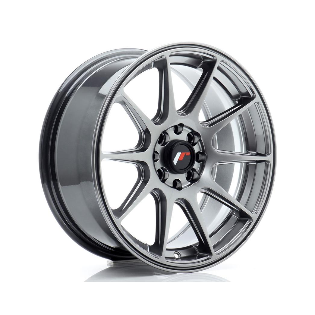 Japan Racing JR11 Alloy Wheel 16x7 ET30 4x100 4x114.3 Hyper Black 67.1mm CB