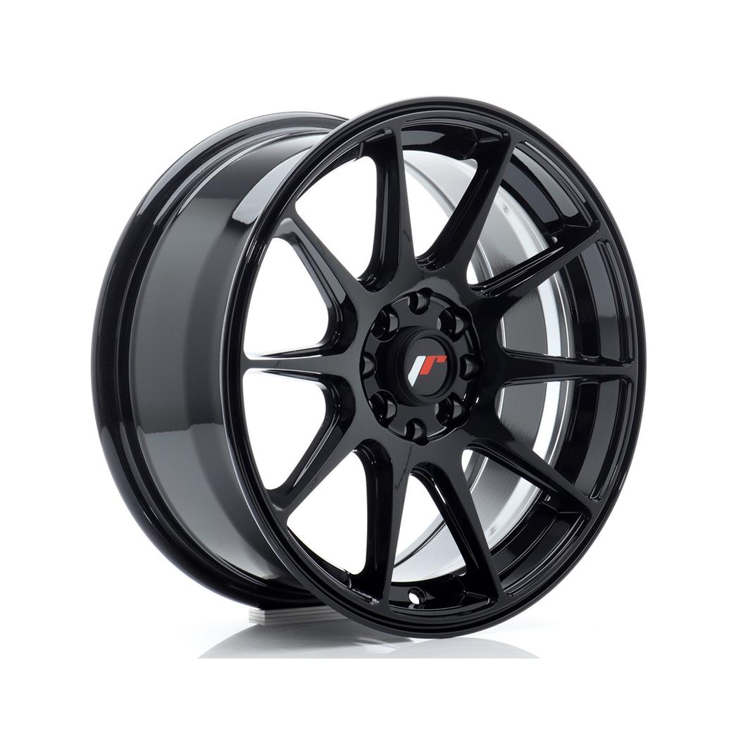 Japan Racing JR11 Alloy Wheel 16x7 ET30 5x100 5x114.3 Gloss Black 67.1mm CB