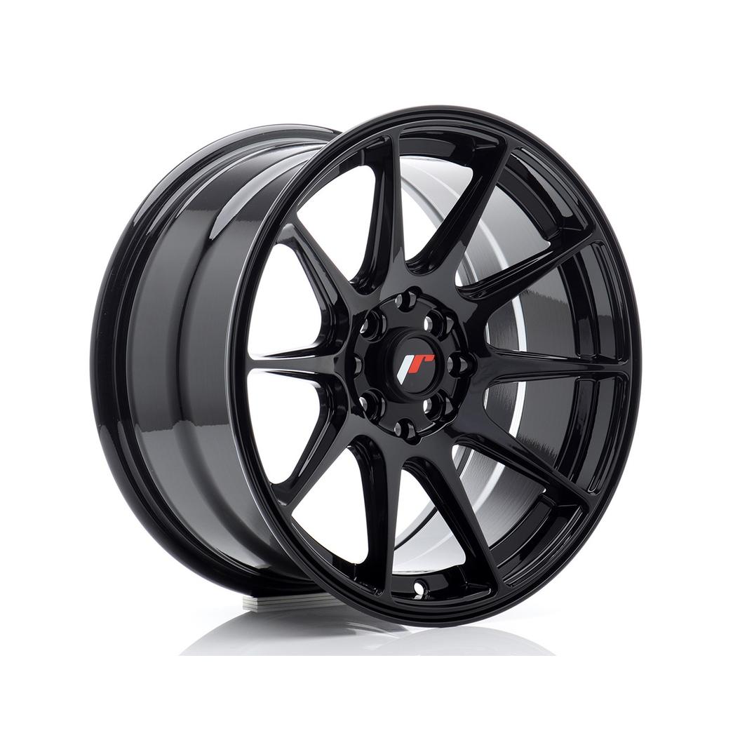 Japan Racing JR11 Alloy Wheel 16x8 ET25 5x100 5x114.3 Black 67.1mm CB