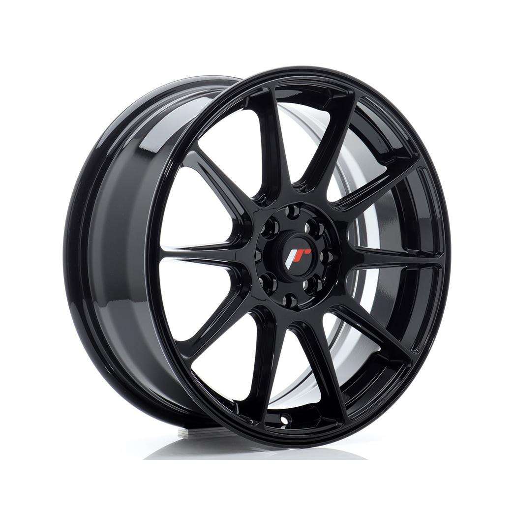 Japan Racing JR11 Alloy Wheel 17x7 ET35 5x100 5x108 Gloss Black 72.6mm CB