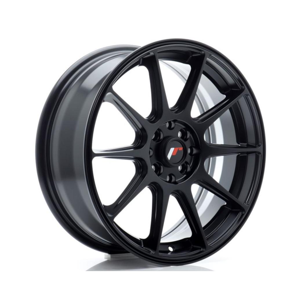 Japan Racing JR11 Alloy Wheel 17x7 ET25 4x100 4x108 Hyper Black 67.1mm CB