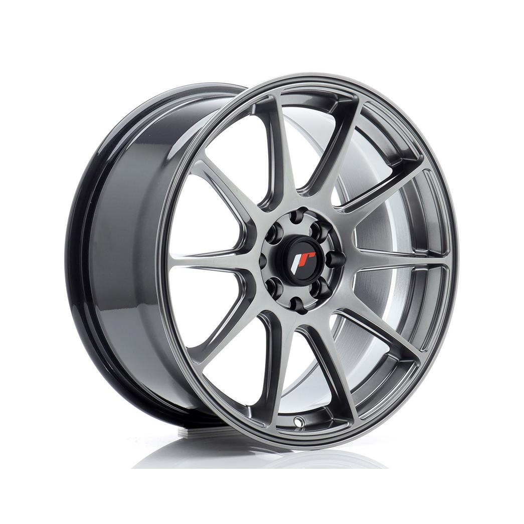 Japan Racing JR11 Alloy Wheel 17x8 ET35 5x112 5x114.3 Hyper Black 72.6mm CB