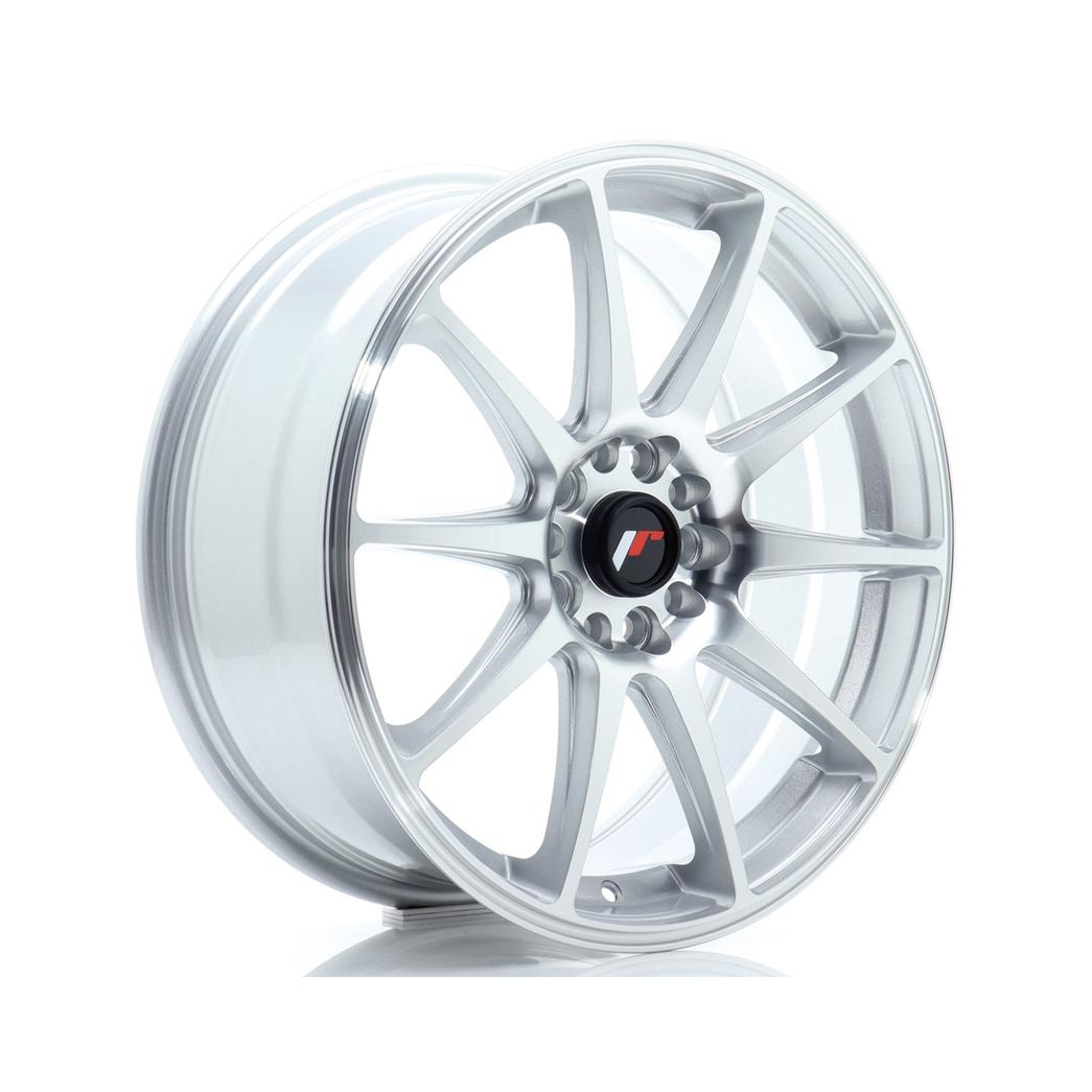 Japan Racing JR11 Alloy Wheel 18x7.5 ET40 5x112 5x114.3 Silver 72.6mm CB