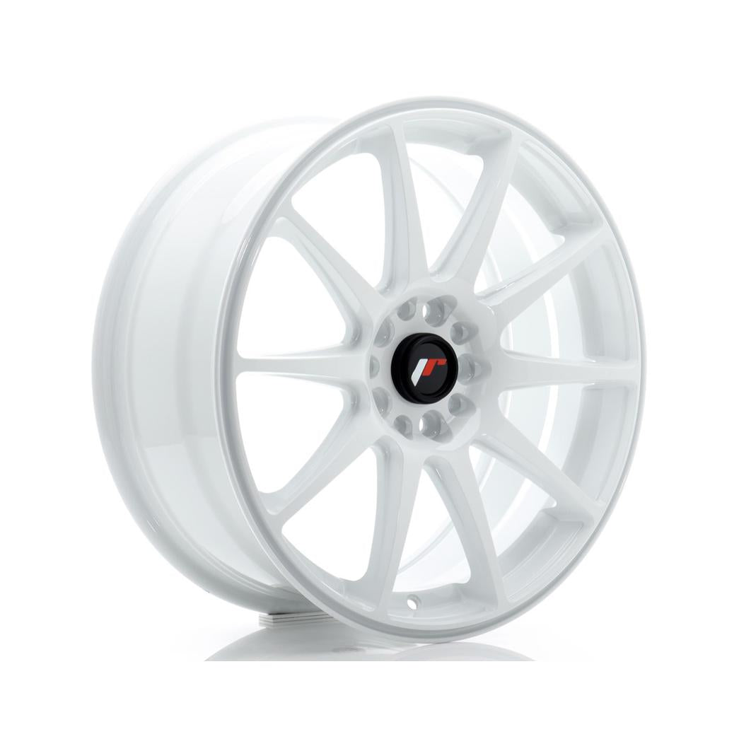 Japan Racing JR11 Alloy Wheel 18x7.5 ET40 5x112 5x114.3 White 72.6mm CB