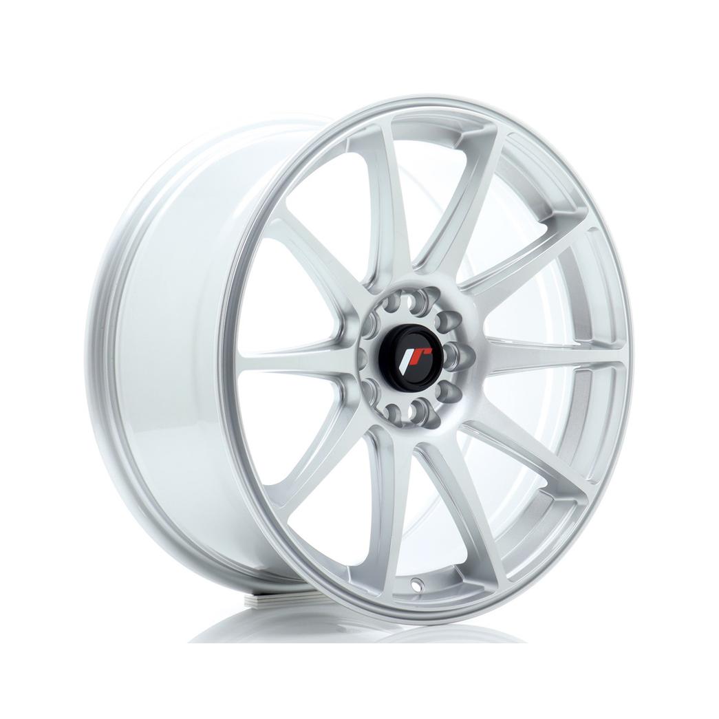 Japan Racing JR11 Alloy Wheel 18x8.5 ET40 5x112 5x114.3 Hyper Silver 72.6mm CB